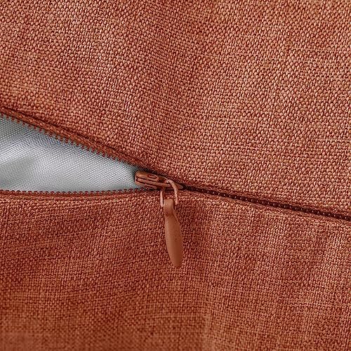 MIULEE Decorative Outdoor Pillow Covers Fall Euro 26x26 Rust - Image 4