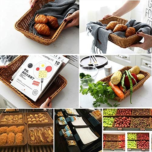 Teng Lang Fruit Baskets Wicker Bread Basket (2) - Image 5