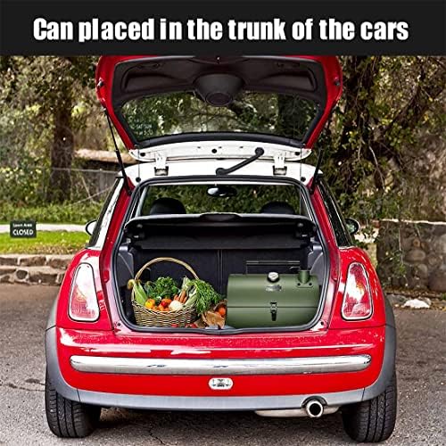MAISON HUIS Small Charcoal Grill, Portable Tabletop BBQ Smoker for Outdoor Camping,Mini Grill for Tailgating, Hiking & Picnic, (Green) - Image 6