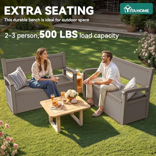 YITAHOME 70 Gallon Deck Bench with Storage - Image 4