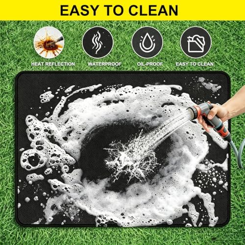 65×39 inch Under Grill Mats for Outdoor Grill,Fire Resistant Mat - Image 4