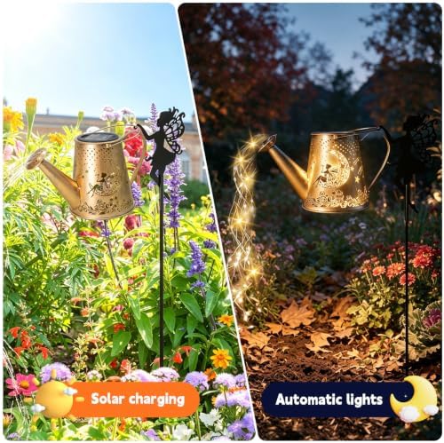 Solar Watering Can Light, Solar Outdoor Lights, Garden Decor Lights - Image 3