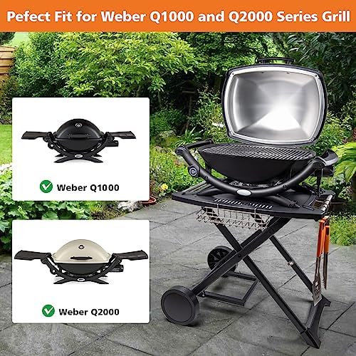 Portable Grill Cart for Weber Q1200, Q1000, Q2200, Q2000 - Image 2
