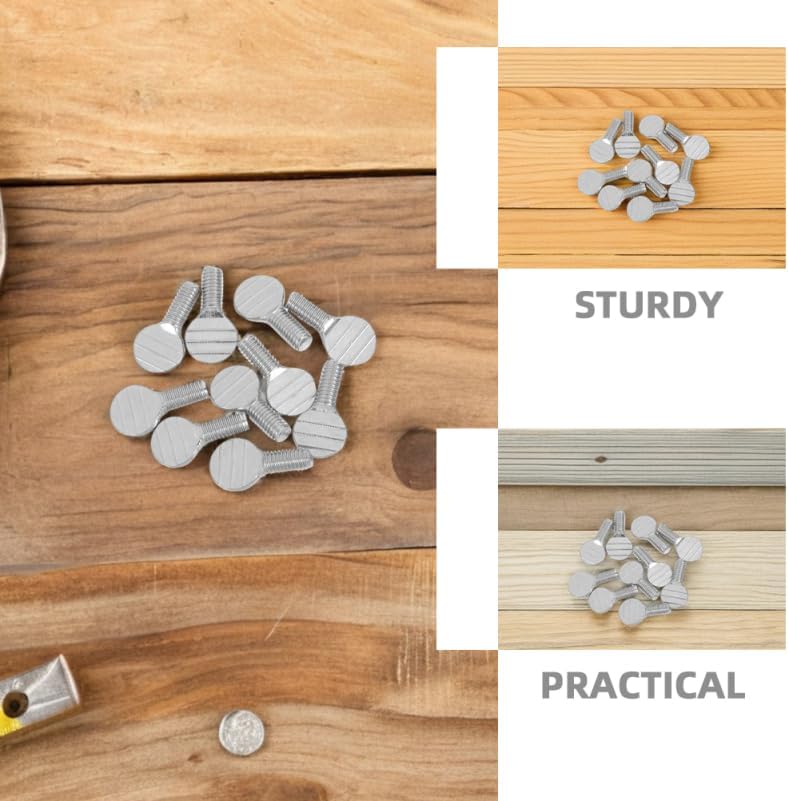 Toddmomy Thumb Screws for Air Fryer Rotisserie Forks 0.78X0.39 Inch Stainless Steel Oven Grill Replacement Screws 12 Pcs Rotating Fork Screws for Universal Rotisserie Accessories - Image 4