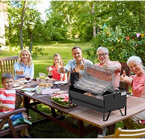 ONLYFIRE GRILLS 2-IN-1 Charcoal Grill with 3 Rotisserie Baskets & BBQ Grate - Image 6