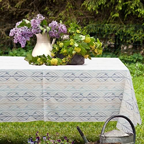 Outdoor Tablecloth with Umbrella Hole and Zipper, Patio Table Covers for Spring/Summer, Machine Washable Outdoor Party/Picnic Rectangle Table Cloth 60 x 102 in - Image 2