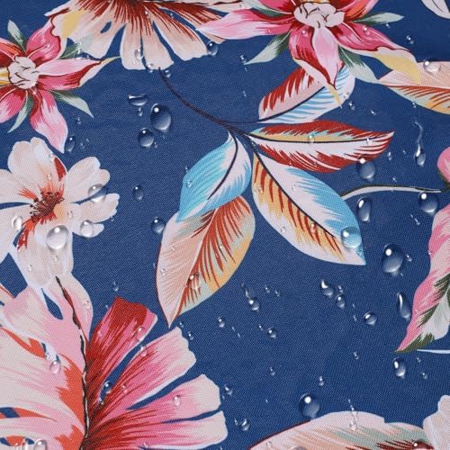 Outdoor Patio Tablecloth with Umbrella Hole, Blue, 60 Round with zipper - Image 6