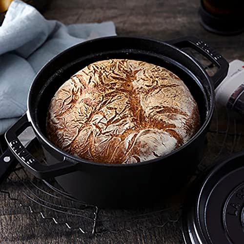 STAUB Cast Iron Round Cocotte, Dutch Oven, 2.75-quart, serves 2-3, Made in France, Matte Black - Image 3