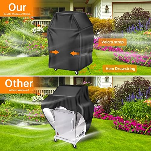 Aoretic Grill Cover, 48 inch BBQ Gas Grill Cover for Outdoor Grill, Grill Cover Barbecue Waterproof, Anti-UV for Weber Char-Broil Monument Nexgrill Spun Charbroil - Image 4