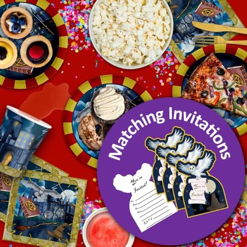 Wizard Castle Birthday Party Supplies Set Plates Napkins Cups Tableware Kit for 16 - Image 6
