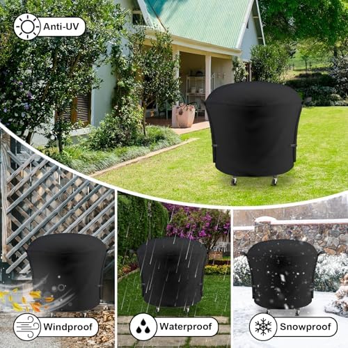 Outdoor Grill Cover Fits Cuisinart 30" CGG-999 XL 360 Griddle Cooking Center, Cover Geny Waterproof 600D Heavy Duty 360° Gas Grill Covers, 46" L x 41" D x 42" H. - Image 5