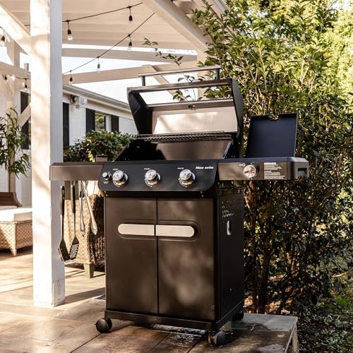 Monument Grills Mesa Series, Outdoor Barbecue Stainless Steel 3 Burner Propane Gas Grill, 48,000 BTU Patio Garden Grill with Side Burner and Knob Controls, Mesa325 with BBQ Cover - Image 2