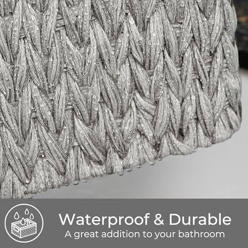GRANNY SAYS Wicker Storage Baskets for Shelves, Wicker Baskets, Gray, 1Pack - Image 4