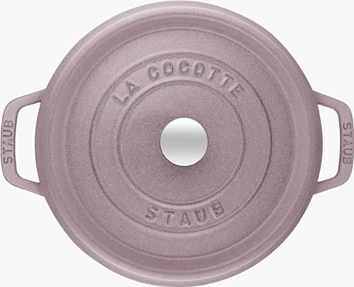 STAUB Cast Iron 5.5-qt Round Cocotte - Lilac - Image 6