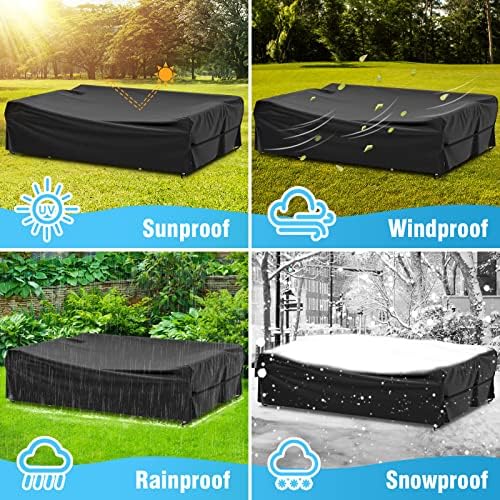 Patio Furniture Covers Waterproof Outdoor Table Cover 111"L x 74"W x 28"H - Image 6