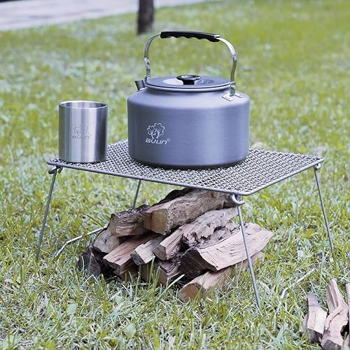 Bulin Camping Kettle, 2.2L Large Portable Camp Tea Coffee Pot With 2 Cups - Image 5