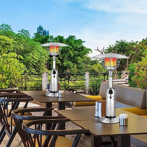 Giantex Outdoor Propane Patio Heater, 11,000 BTU Portable Tabletop Heater - Image 2