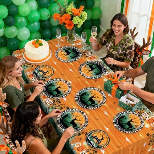 170 Pcs Hunting Camo Party Oh Deer Party Decorations, Serves 24 - Image 6