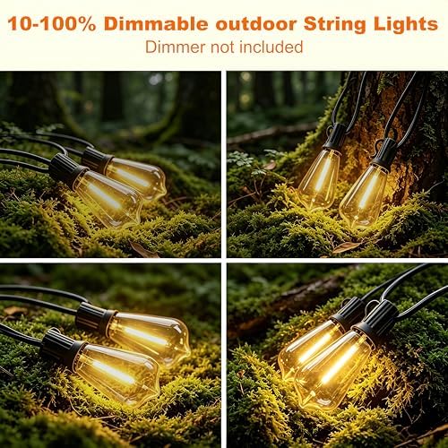 25FT Outdoor String Lights, IP45 Waterproof Patio Lights LED ST38 - Image 4