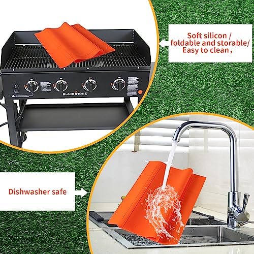 Cuttable Silicone Griddle Protect Mat for Blackstone,Compatible with 36", 30",28" Models, Protect Mat for Blackstone Griddle,All Season BBQ Grill Mat Protective Cover - Image 6