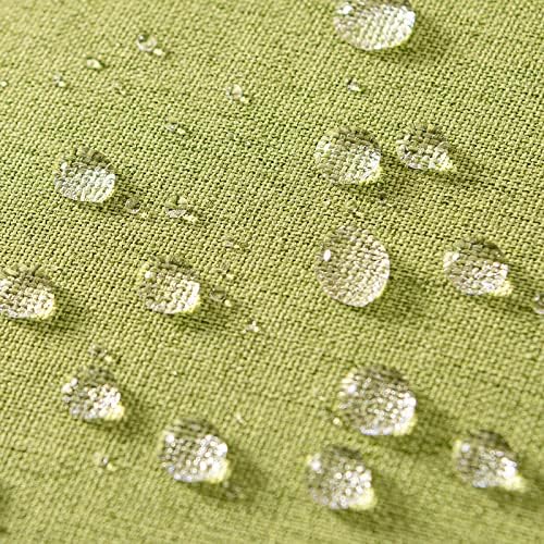 MIULEE Decorative Outdoor Pillow Covers Euro Waterproof 24x24 Moss Green - Image 3
