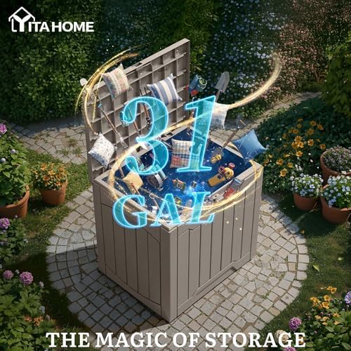 YITAHOME Outdoor Resin Storage Box 31 Gal - Image 5