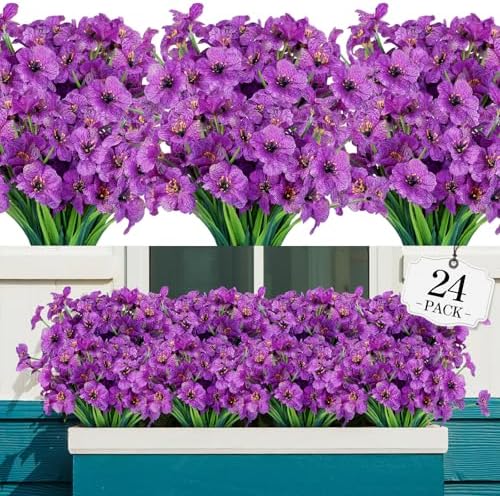 AGIRL Artificial Flowers Outdoor UV Resistant Fake Plant Garden Patio Decor by AGIRL