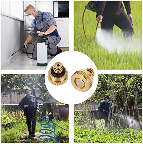 Brass Misting Nozzles for Garden Cooling System 0.012" 10/24 UNC (150 PCS) - Image 6
