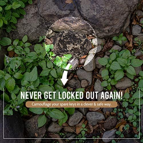 Hide a Key Outside Fake Rock - Looks & Feels like Real Stone - Safe for Outdoor Garden or Yard, Spare Key Storage, Weatherproof Key Holder, Blends with Landscaping by Rampro - Image 7