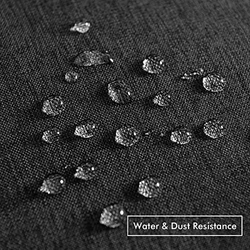 MIULEE Decorative Outdoor Pillow Covers Waterproof 18x18 Black - Image 3