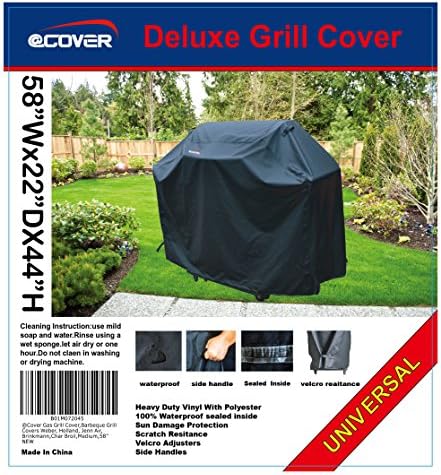 Grill Cover, Heavy Duty Waterproof Barbeque Grill Covers Fits Weber, Holland, Jenn Air, Brinkman, Char Broil, Medium - Image 6