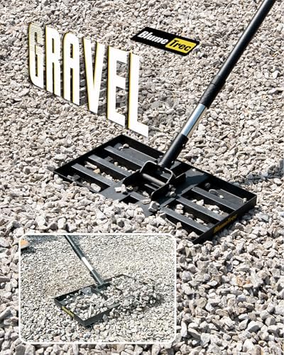 Lawn Leveling Rake, 17"x10" Heavy Duty Sand Leveling Tool with 6.7FT Stainless Steel Long Handle, Golf Rake for Soil, Compost, Gravel, Lawn Leveler for Yard, Garden, Landscaping Level Tool - Image 2
