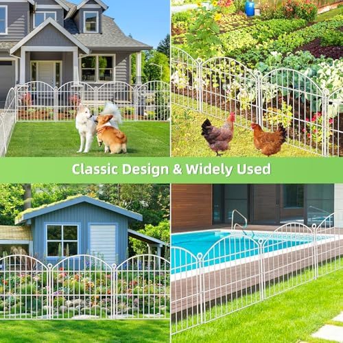 Decorative Garden Fence, 24in (H) x 20ft(L) No Dig Fence - Image 4