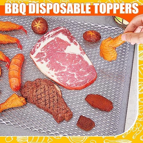 Mifoci 30 Pcs Disposable Grill Topper 16x12 Inch Mesh Mat for Outdoor BBQ - Image 3