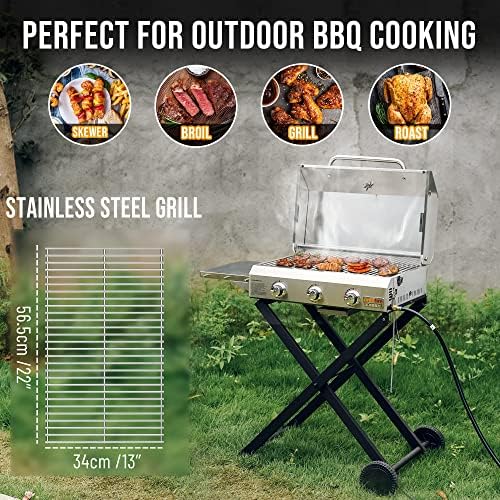 ONLYFIRE GRILLS Portable Propane Gas Grill with Foldable cart, BBQ Grill - Image 6