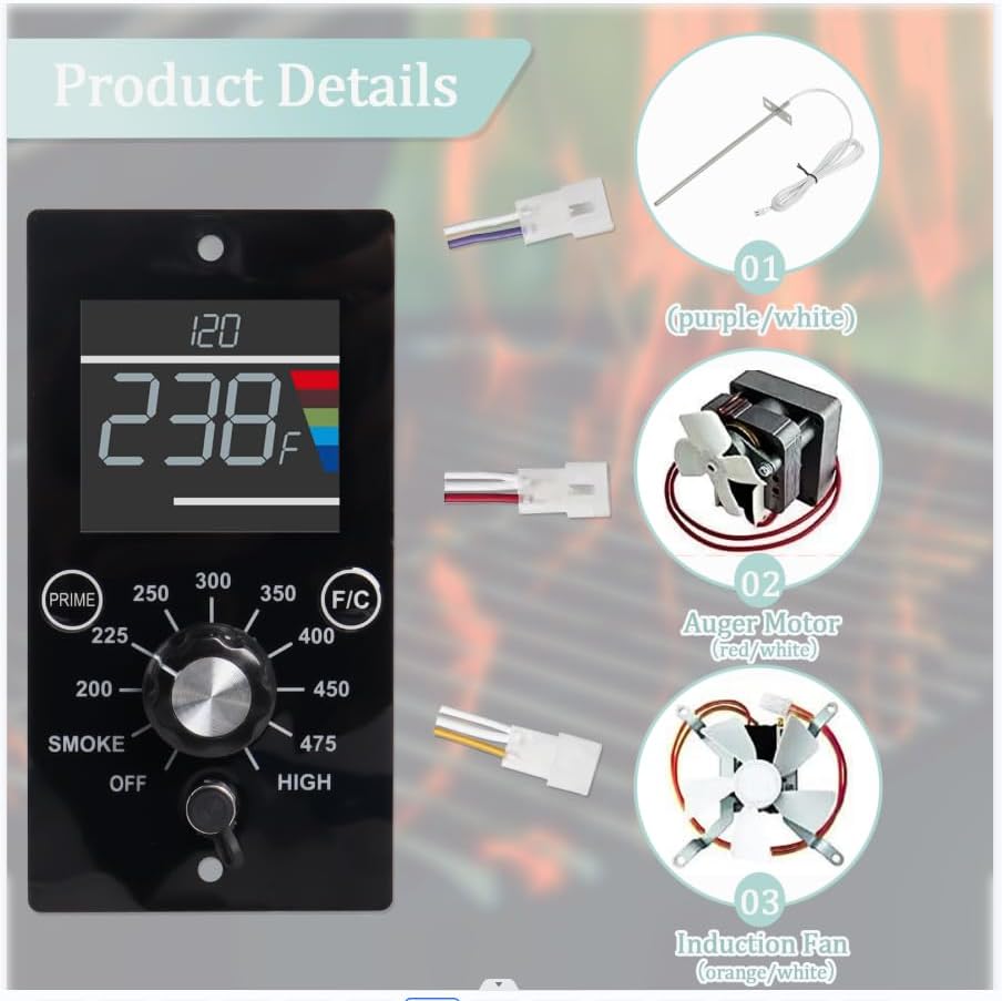 Upgrade Digital Control Board Kit Compatible with Pit Boss Pellet Grills - Image 4