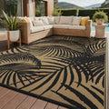 GENIMO Outdoor Rug, Waterproof Plastic Rugs for Patio, 8'x10' Black by GENIMO