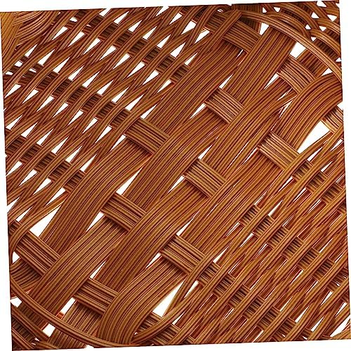 Vintage Woven Picnic Basket with Handles, Portable Outdoor Fruit Storage - Image 5
