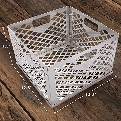 Oklahoma Joe's 5279338P04 Stainless Steel Offset Smoker Charcoal Firebox Basket, Silver (Pack of 4) - Image 5