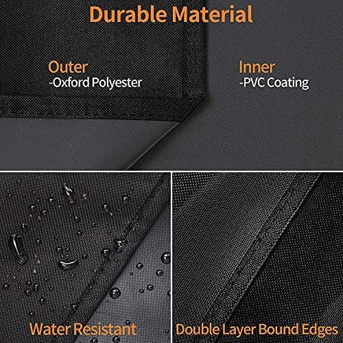 ZBXFCSH Heavy Duty 600D Polyester Cover Compatible with Pit Boss Charleston 1020 Pellet Grill Gas Griddle Combo PB1020NX Wood Pellet Grill with Handles, All Weather Protection Waterproof Cover - Image 7