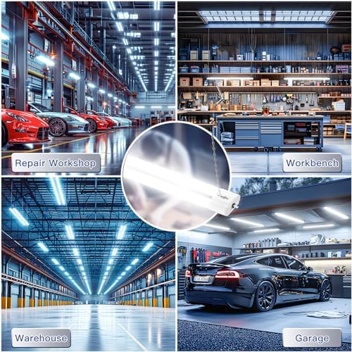 BBOUNDER 10 Pack 4FT LED Shop Light, 6500K, 40W=250W, 4400LM, 4 Linkable - Image 6