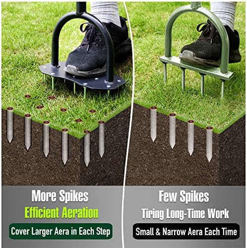 Jardineer Lawn Aerator Tool, Updated 36" Spike Aerator Lawn Tool with Longer Spikes, Pre-Assembled Manual Grass Aerator for Lawn Aeration, Soil Aerating - Image 5