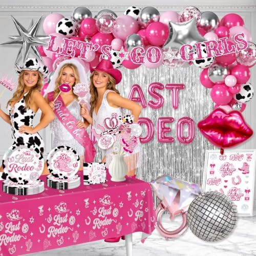 Cocomigo 257PCS Last Rodeo Bachelorette Decorations Serves 25 - Image 6