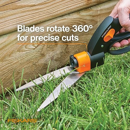 Fiskars 5" Shear Ease Grass Shears, Grass Clippers for Lawn & Garden, 360 degrees shears (Pack of 6) - Image 5