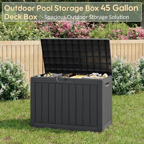 KAMABOKO Outdoor Storage Box, 45 Gallon Deck Box Outdoor Waterproof Patio - Image 3