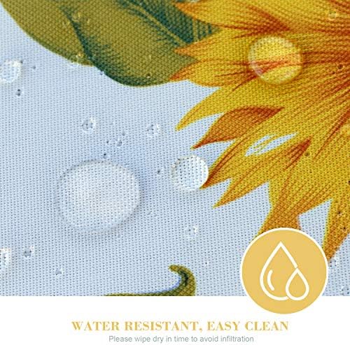ColorBird Sunflower Outdoor Tablecloth Water Resistant Spillproof Polyester Fabric Table Cover with Zipper Umbrella Hole for Spring Summer Patio Garden Tabletop Decor, 60 x 84 Inch, Zippered - Image 4
