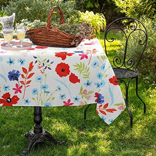 Outdoor Tablecloth with Umbrella Hole Umbrella Tablecloth Patio Tablecloths with Zipper for Courtyards, Terraces, and Beaches 60 x 102 in - Image 2