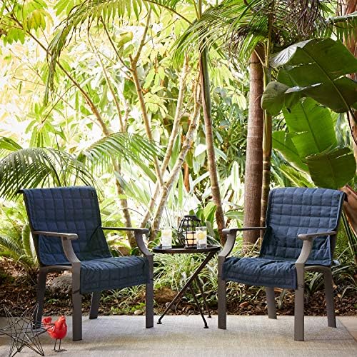 Classic Accessories Montlake Water-Resistant 45 Inch Patio Chair Slipcover, Heather Indigo, Patio Furniture Covers - Image 6