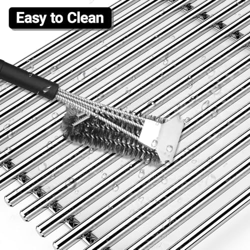 Spirit Grill Grates Stainless Steel 7637 for Weber Spirit E210 Grill Replacement for Weber Spirit 200 & Spirit GS4 II E210 Grill Parts for Weber Spirit Stainless Steel Grates 17.5" E210 E220 S210 S220 - Image 4