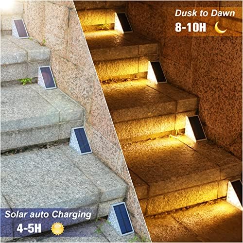 VOLISUN Solar Stair Lights 24 Pack, Solar Step Lights Outdoor Waterproof - Image 2